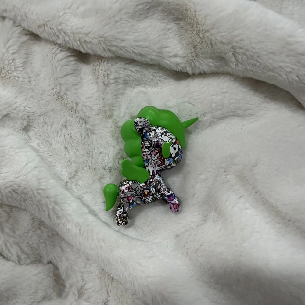 Tokidoki Manga Mania Streak Green Unicorno Vinyl Figure